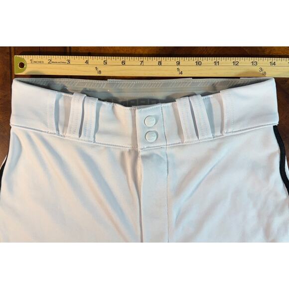 Baseball Pants Adult Small Open Bottom Loose Fit White Black Champro - Picture 12 of 16